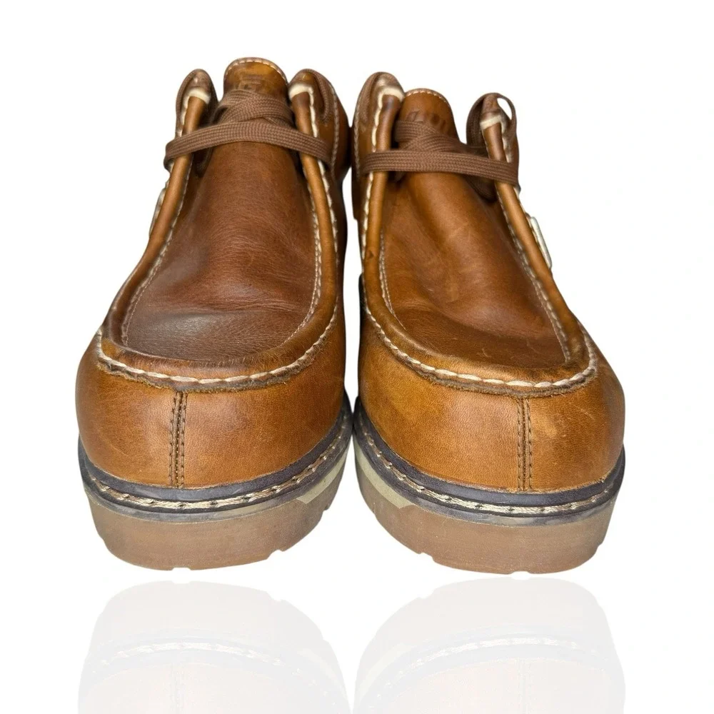 Lugz Strutt Shoes Mens 8 Tan Leather Lace Up Chukka Boots‎ Casual Comfort Y2K